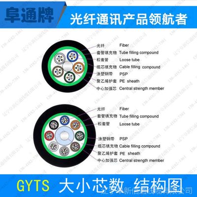 厂家直销GYTS-24B1单模光缆 24芯层绞式铠装光缆的性能与应用